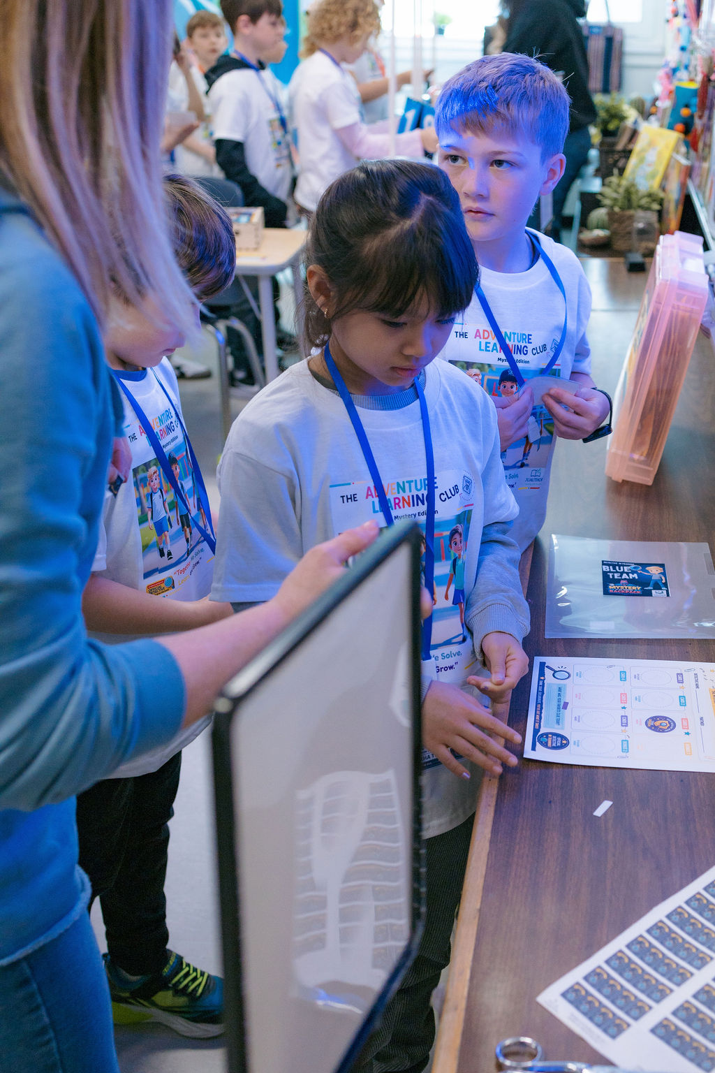 Children working together as a team